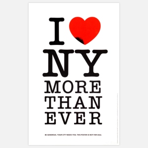 I Love NY More Than Ever Print by  Milton Glaser